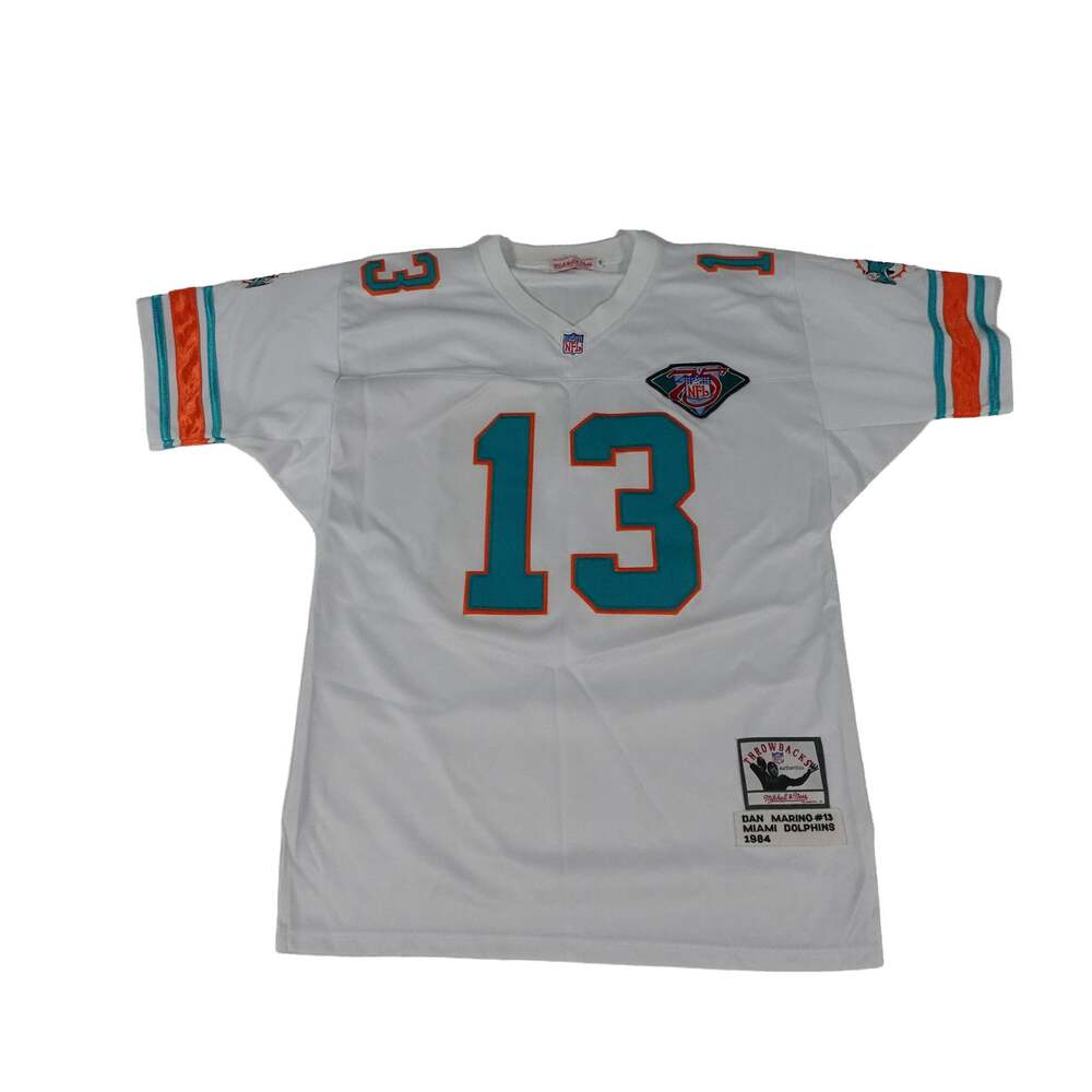 Mitchell & Ness Dan Marino Miami Dolphins 75th NFL Throwback #13 Jersey Men's 48